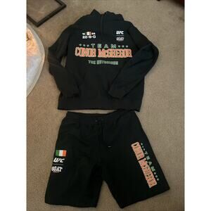 Goat Crew X UFC Conor McGregor Team McGregor Hoodie And Shorts. Size XL